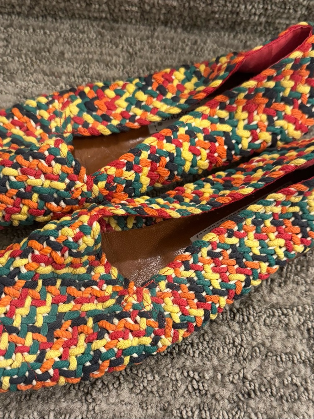 Size 8.5 Andre Assous Multicolor Braided Ballet Flats - Multicolor
